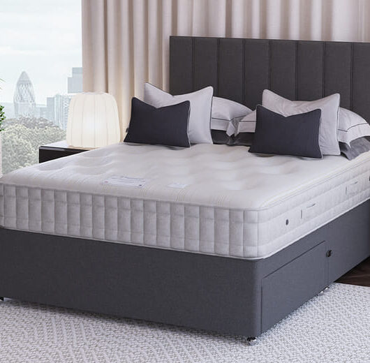 Sleepeezee Shetland Ortho Comfort Mattress + Premium Divan Bed, Teal, 4 Drawer, King Size