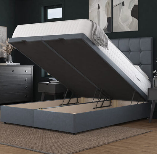 Spring King Backcare Ultimate 3000 Mattress + Ottoman Divan Bed, Mink, End Ottoman, Single